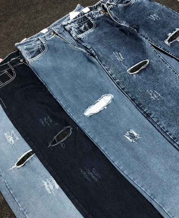 Straight fit - Distressed Jeans uploaded by Gagan Apparels on 7/7/2023