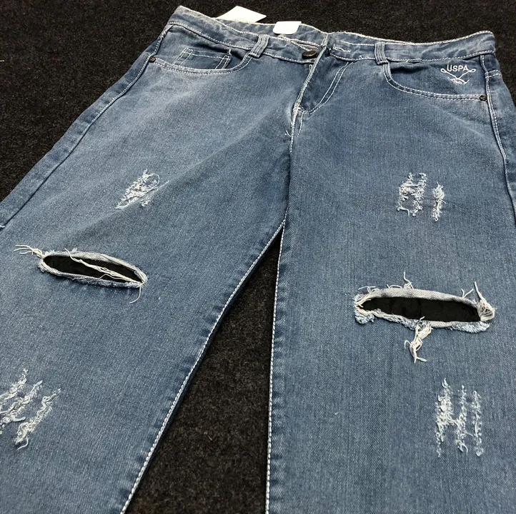 Straight fit - Distressed Jeans uploaded by Gagan Apparels on 7/7/2023