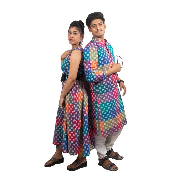 Pure cotton block printed  couples  set uploaded by business on 7/7/2023