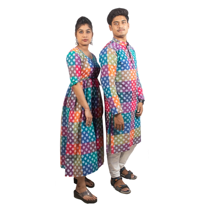 Pure cotton block ptinted couples  set uploaded by Archisa boutique & Collection on 7/7/2023