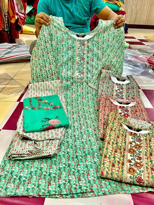 Kurti pant set uploaded by PR TRADERS on 7/7/2023