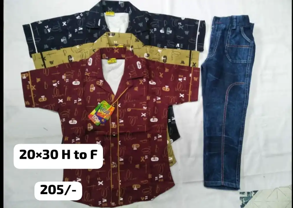 Shirt Pant Baba Suit  uploaded by Maa Chamunda Hosiery on 7/7/2023