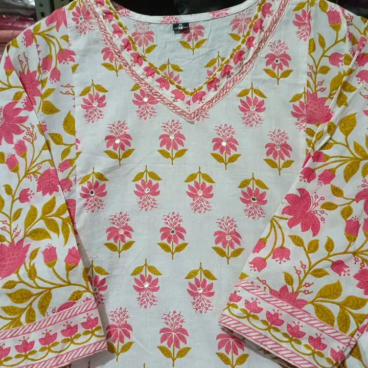 Cotton kurti with pent and dupatta  uploaded by PANIHARI COLLECTION CENTRE on 7/7/2023