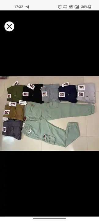 men's cotton six pocket cargo jogeers  uploaded by DAS TRADING CO. on 7/7/2023