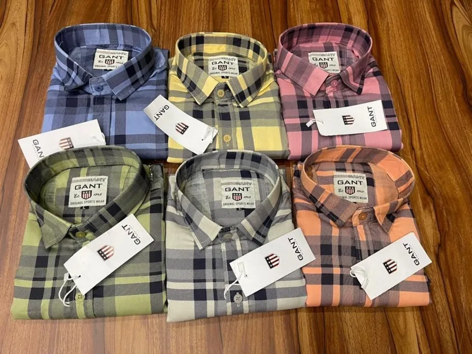 Gant Cheque Shirt uploaded by Macbear Garments Pvt.Ltd. on 7/7/2023