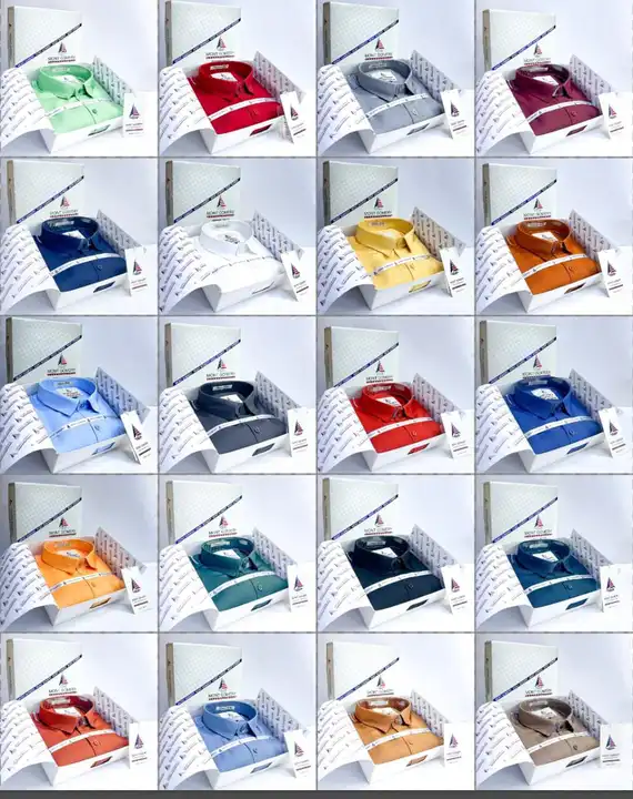 Cotton Blend Mont gomery Plain Shirts (Box Packing) uploaded by Macbear Garments Pvt.Ltd. on 7/7/2023