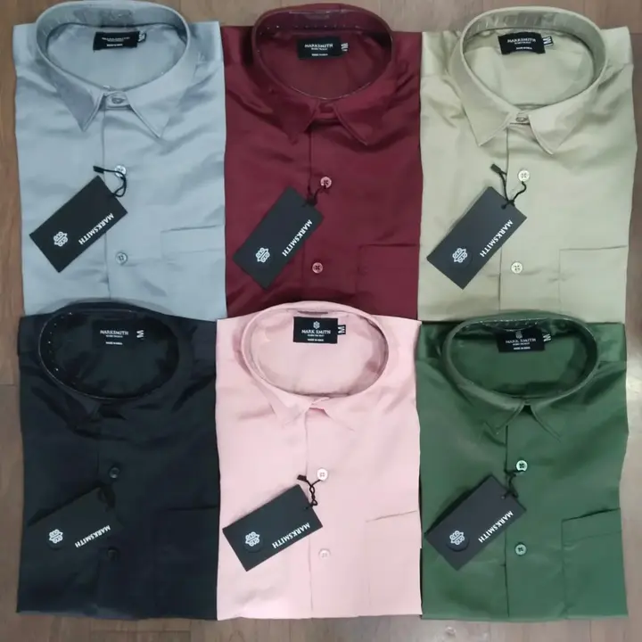 Premium satin plain shirts  uploaded by LEEV WINGS LIFESTYLE on 7/7/2023