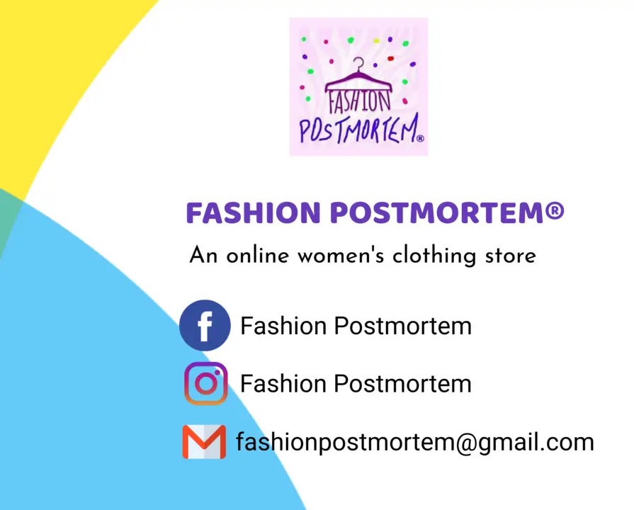 Visiting card store images of FASHION POSTMORTEM®