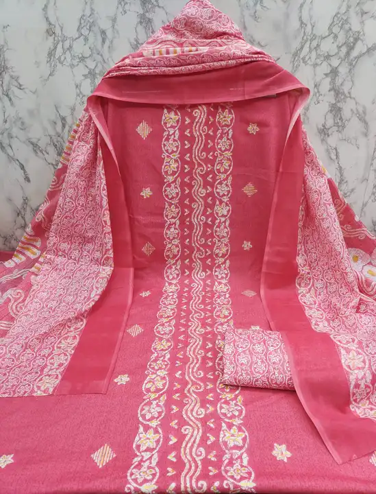 Pc cotton printed dress material  uploaded by Designer Trendz on 7/7/2023
