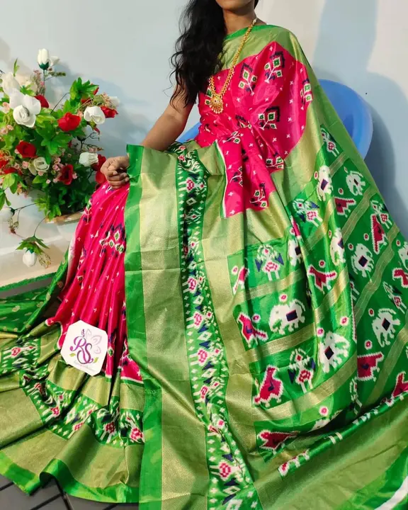 Patola saree uploaded by Divya Fashion on 7/7/2023