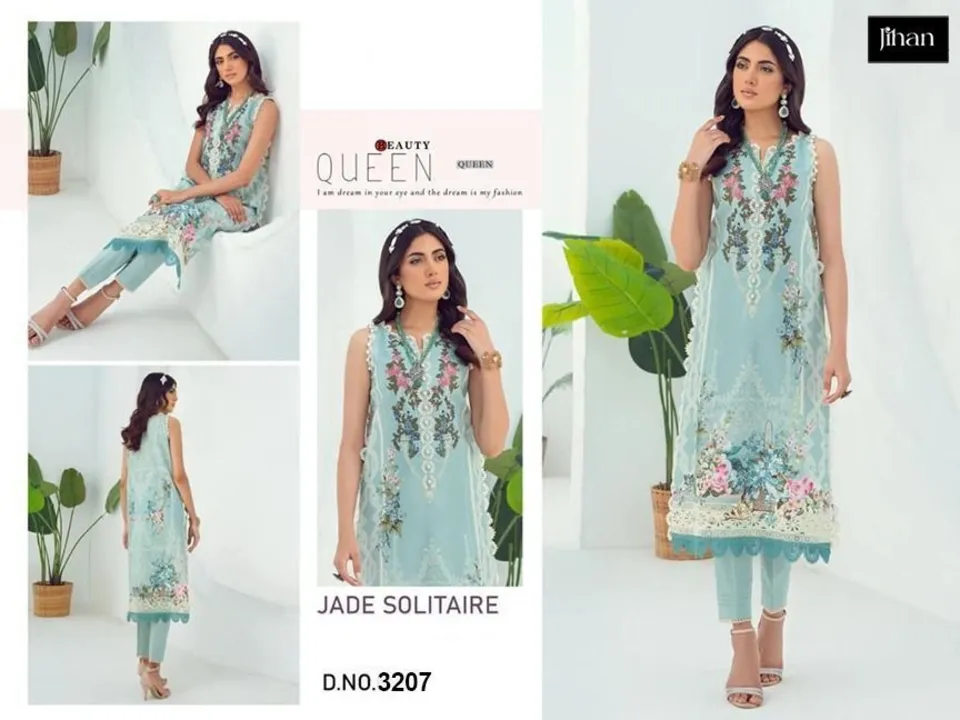 JADE SOLITAIRE

SUPER HIT DESIGN AVL IN SINGLE 

*D NO:- 3207*

TOP PURE COTTON PRINT WITH PATCH EMB uploaded by Ahmed fashion on 7/7/2023