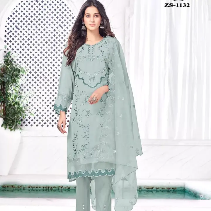 💞🌟 *Zoya Studio Now launching New Design With Embroidered Patch Work Tunic With Pant  & Duptta.... uploaded by Ahmed fashion on 7/8/2023