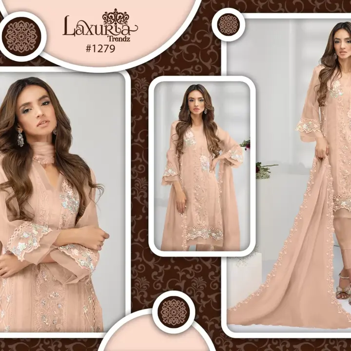 💞🌟 *Laxuria Trendz Now launching New Design With Embroidered Patch Work Tunic With Pant  & Duptta. uploaded by Ahmed fashion on 7/8/2023