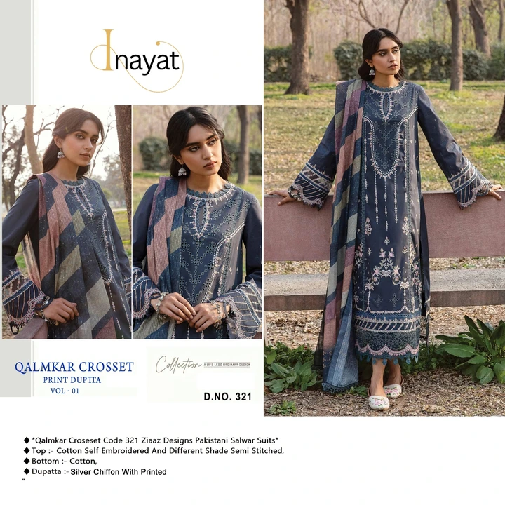 *INAYAT -❤️*

semi stitched

Cotton Self embroidered very beautiful and different shade semi stitche uploaded by Ahmed fashion on 7/8/2023