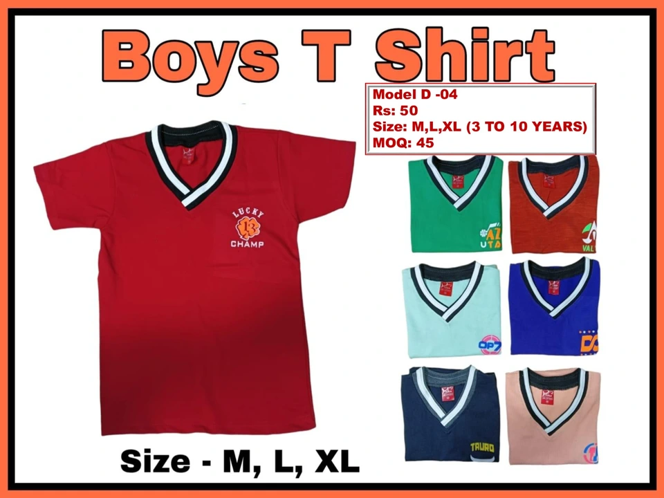 Kids T shirt ( v neck) uploaded by Falcon enterprises on 7/8/2023