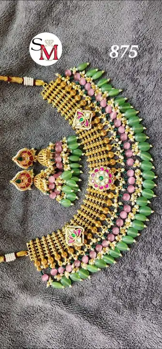 Jadtar kundan uploaded by Radhe Krishna fashion jewelry on 7/8/2023