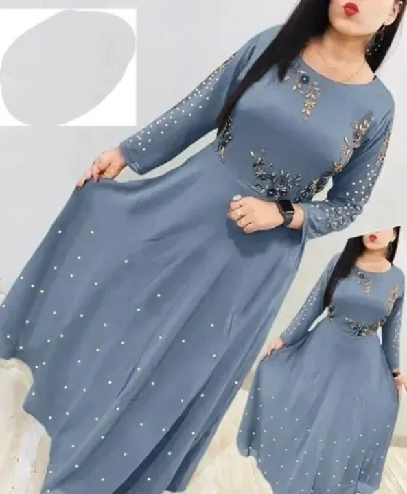 Women Georgette Embroidered Ethnic Gown Size: L XL 2XL Fabric: Georgette Pack Of: Single T uploaded by New collection on 7/8/2023
