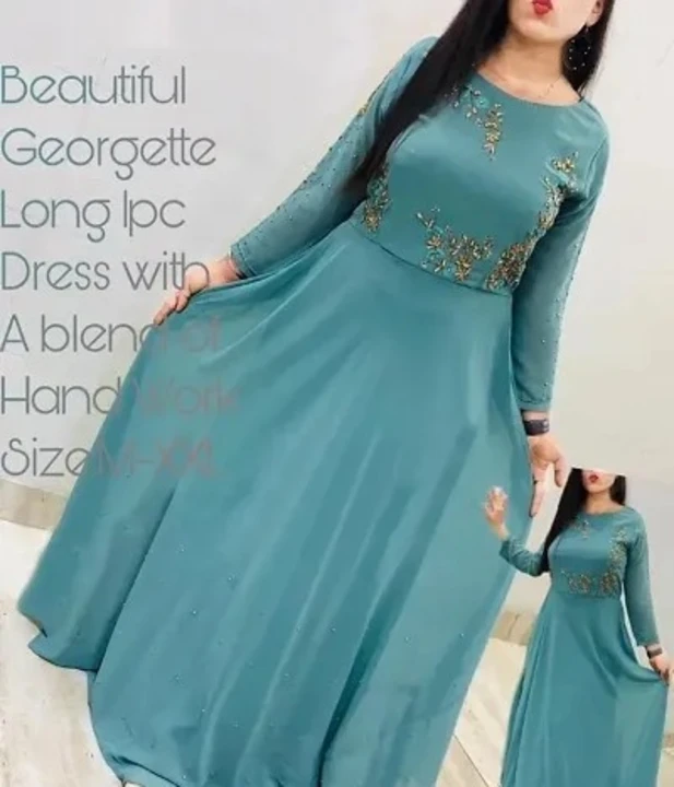 Women Georgette Embroidered Ethnic Gown Size: L XL 2XL Fabric: Georgette Pack Of: Single T uploaded by New collection on 7/8/2023