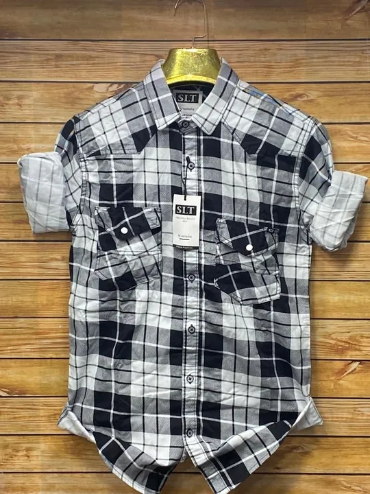 DUBBLE POCKET CARGO CHEX SHIRTS  uploaded by business on 7/8/2023