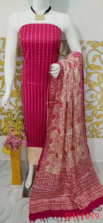 Katan silk suit  uploaded by Nayra handloom manufacturers  on 7/8/2023