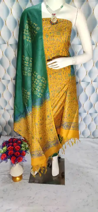 SILK suit  uploaded by Nayra handloom manufacturers  on 7/8/2023