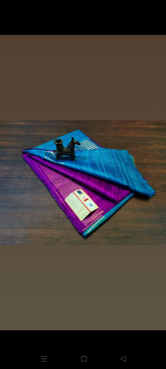 Pure silk saree uploaded by Manufacturer of tussar gheecha 100 % silk saree on 7/8/2023
