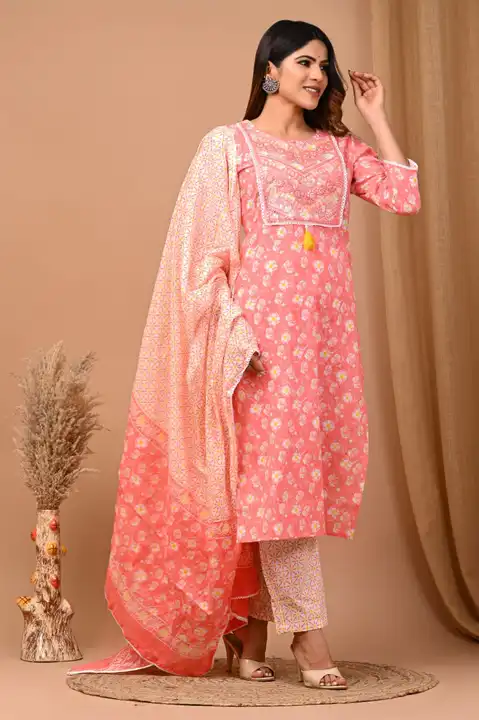Cotton suit set  uploaded by Bagru Hand Block Print Jaipur on 7/8/2023