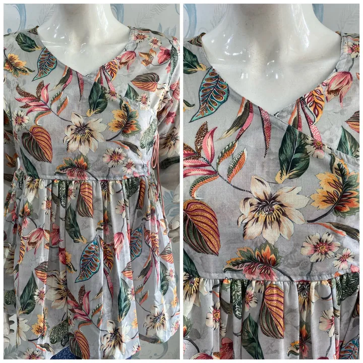 New mul high quality cotton fabric short tops uploaded by Radhe international on 7/8/2023
