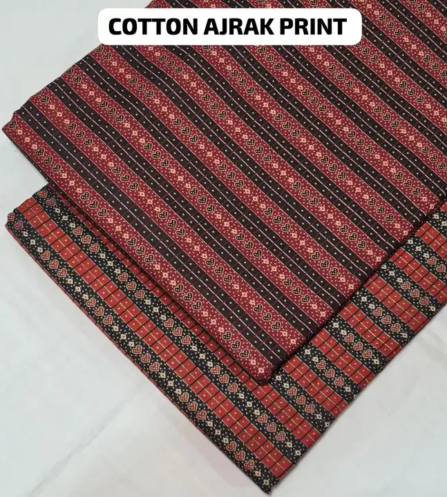 PURE COTTON AJRAK PRINT uploaded by Mataji Fashion on 7/8/2023
