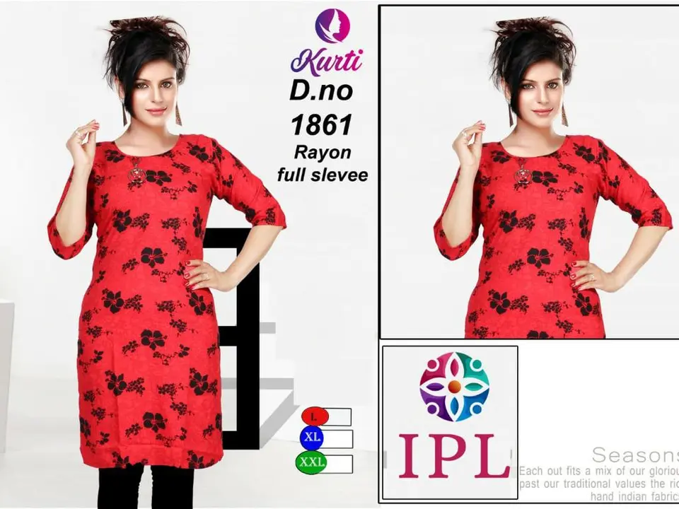 Staight printed kurti  uploaded by business on 7/8/2023