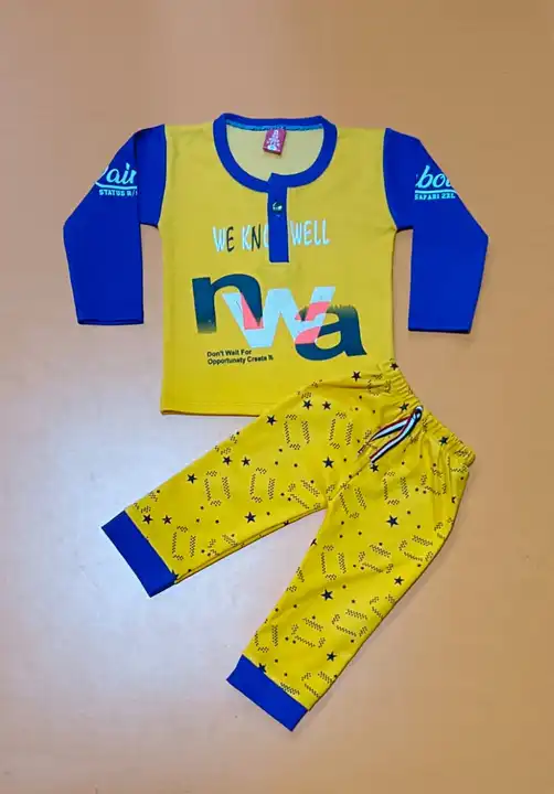 Hosiery Kids Baba suit uploaded by Maa Chamunda Hosiery on 7/8/2023