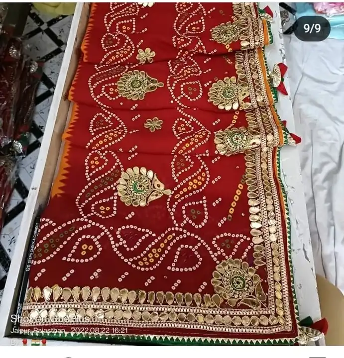 Product uploaded by Jaipuri wholesale gotta patti kurtis nd sarees on 7/8/2023