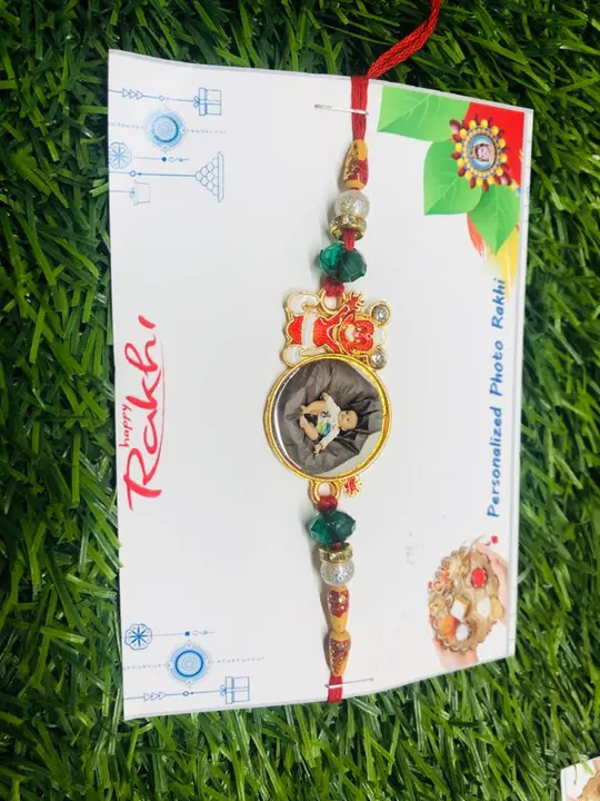 Metal trendy coustmize rakhi nh uploaded by pink Rose fashion Store  on 7/8/2023