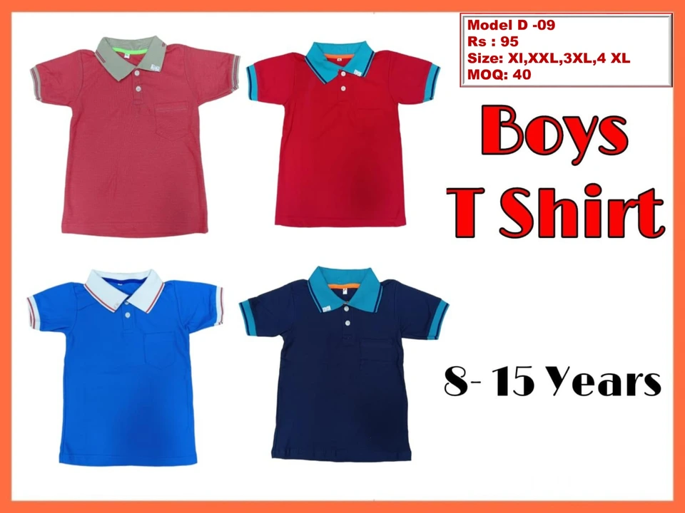 Boys Collar T shirt uploaded by Falcon enterprises on 7/8/2023