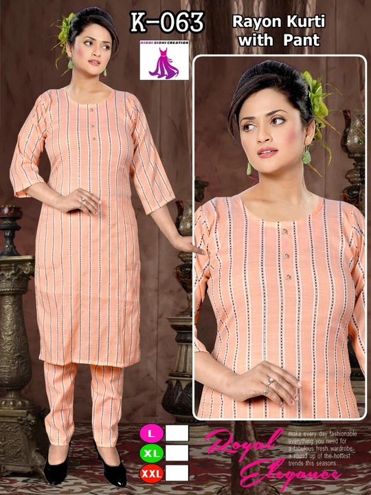 Size ; L,xl
Rate ;245/_
 Heavy cotton fabric 
 Kurta with paint 2pc Set uploaded by Ridhi Sidhi Creation 9512733183 on 7/8/2023