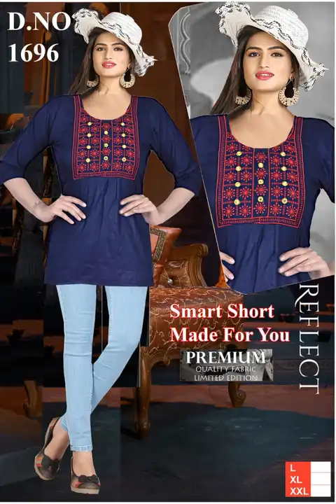 Short kurtie  uploaded by Ridhi Sidhi Creation 9512733183 on 7/8/2023