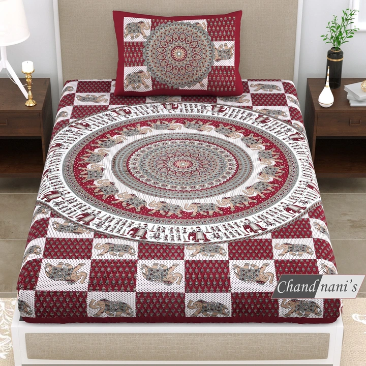 Premium single bed bedsheets 63*90 inches  uploaded by COPPVILLA - The art and craft store on 7/8/2023