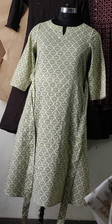 Women long kurti one pc with belt cotton fabric uploaded by business on 7/8/2023