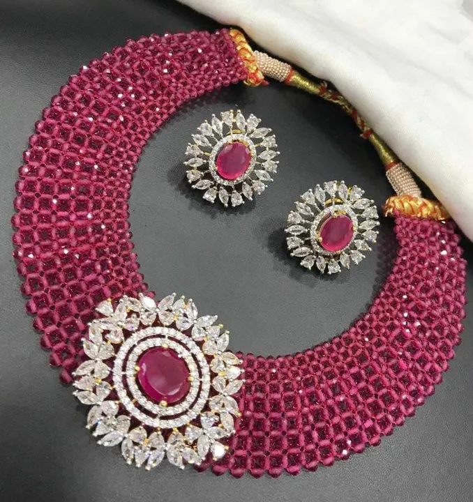Ad pendant set with hydro patta uploaded by VARDHAK COLLECTION  on 7/8/2023