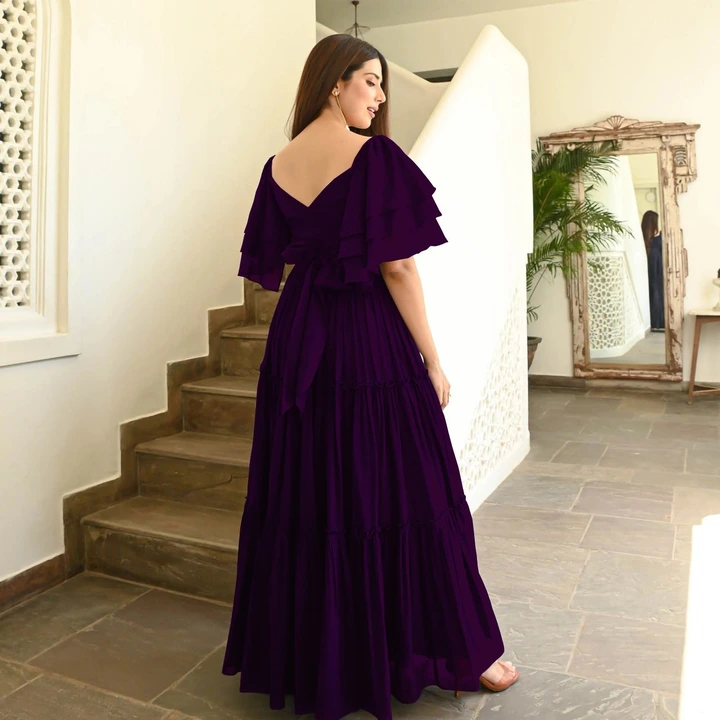 Trendy Women's Georget Gown uploaded by Gaurikiran fashion on 7/8/2023