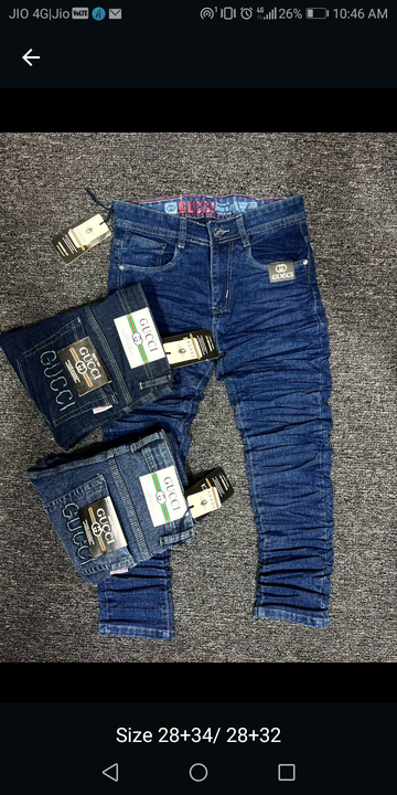 Gucci  jeans high quality  uploaded by BAL GOPAL COLLECTION on 7/9/2023