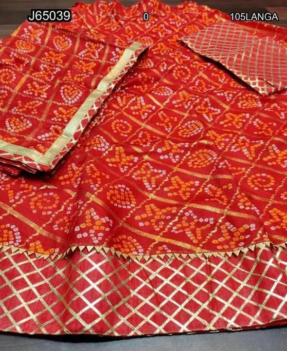 Today sale price 
New launch a ghatchola lehriya all design in one frame season 
Fabric Kota doriya  uploaded by Gotapatti manufacturer on 7/9/2023