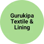 Business logo of Gurukirpa Textile & lining