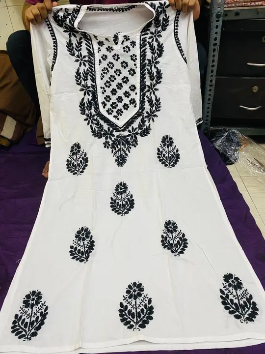 Lucknowi Cotton Kurti uploaded by business on 7/9/2023
