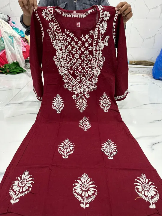 Lucknowi Cotton Kurti uploaded by INC7 on 7/9/2023