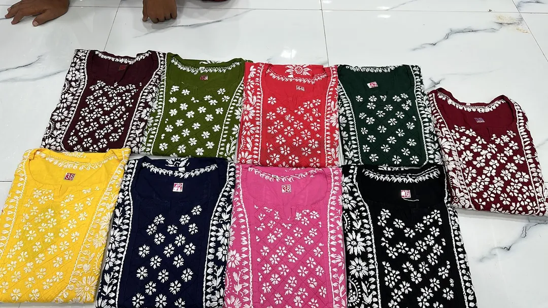 Lucknowi Cotton Kurti uploaded by INC7 on 7/9/2023