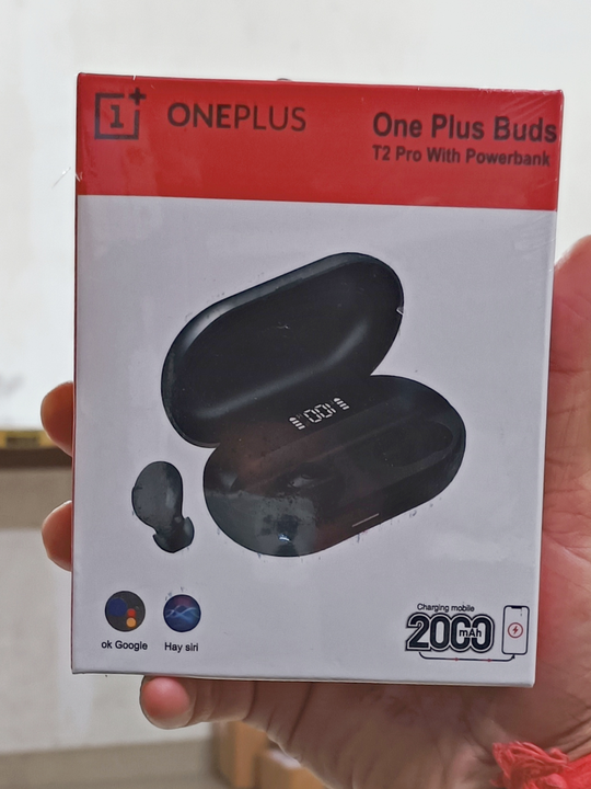 One Plus T-2 Earbuds With Power Bank 💥✅ uploaded by navin rajpurohit Ahmedabad  on 7/9/2023