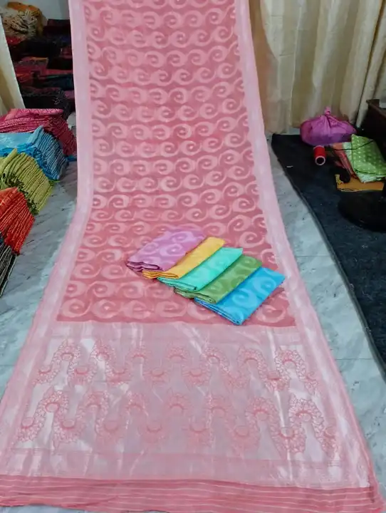 Banarasi cotton fabric saree  uploaded by Rhaman Silk sarees on 7/9/2023