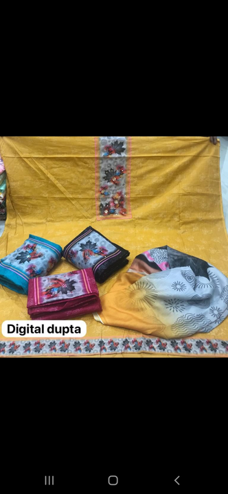 Digital cotten duppta  uploaded by Jagdish lal & sons on 7/9/2023