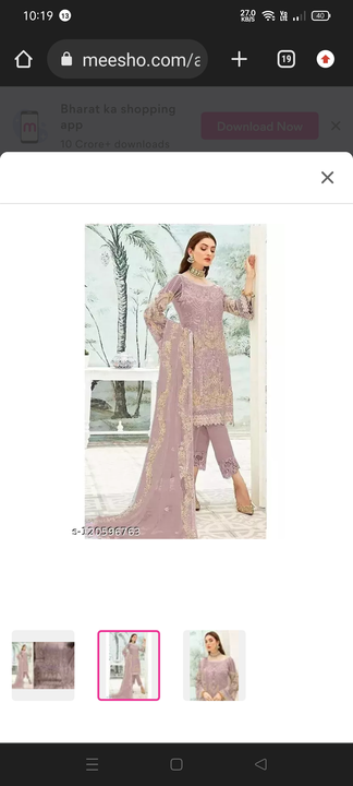Unstitched Faux Georgette Salwar Suit Material Embroidered
Fashion Care uploaded by PRUTHVI ENTERPRISES on 7/9/2023